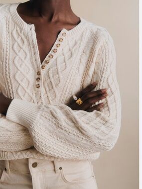 Sezane Bree Jumper L in Cream